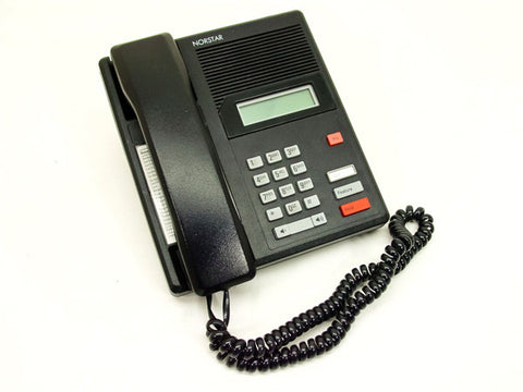Nortel Meridian M7100 single line display phone, refurbished, black. NT8B14