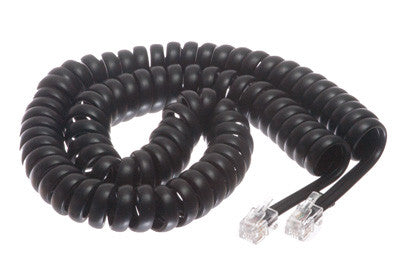 Pack of 10 Avaya Handset Cords in Black/Charcoal