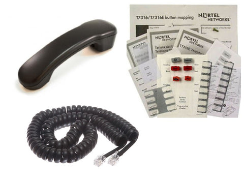 T7316e Phone User Package Includes: T – Series phone Handset – Charcoal 10 – handset Curly Cords – Charcoal 6 – User Guides, button pack’s, Desi packs