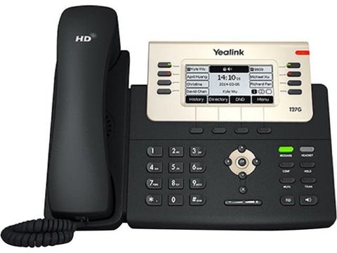 Yealink T27G Gigabit Desk Phone - IP Office Phone for rCloud